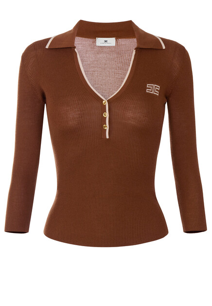 Джемпер из тонкой шерсти ELISABETTA FRANCHI