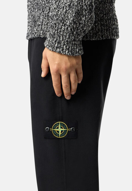 Брюки STONE ISLAND  - Хлопок - цвет черный