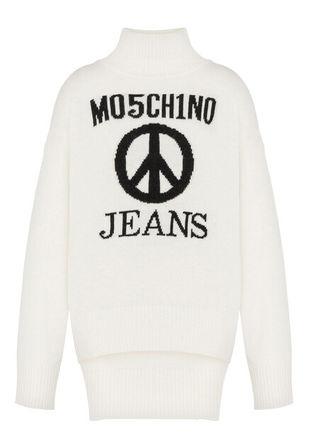 Свитер с интарсией MOSCHINO JEANS