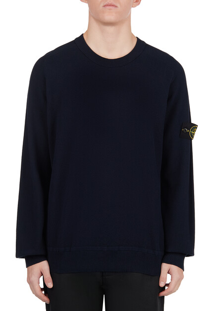 Пуловер STONE ISLAND  - Хлопок - цвет синий