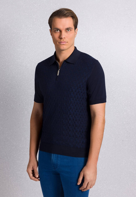 Поло из шёлка и хлопка STEFANO RICCI - ИТАЛИЯ