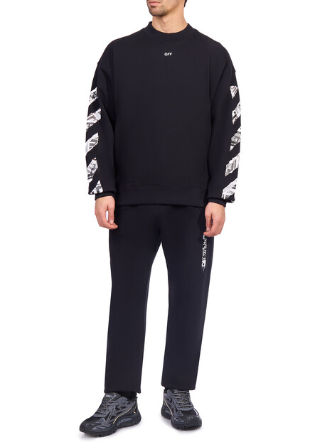 Свитшот OFF-WHITE  - Хлопок - цвет черный