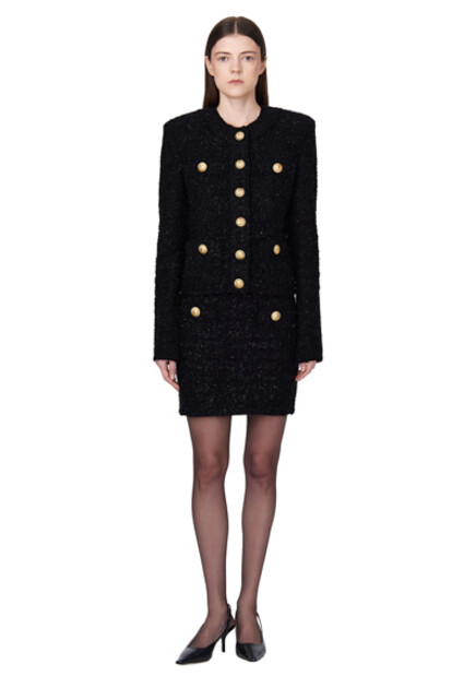 Твидовая мини-юбка BALMAIN