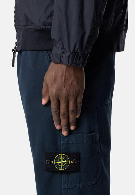 Брюки STONE ISLAND  - Хлопок - цвет синий