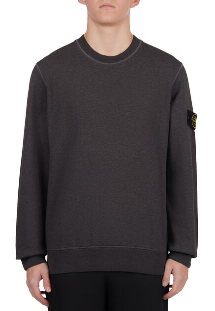 Свитшот STONE ISLAND  - Хлопок - цвет серый