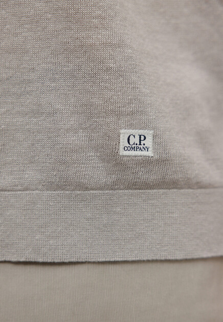 Футболка C.P. COMPANY  - Лён - цвет бежевый