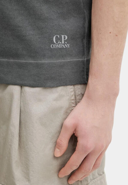 Поло C.P. COMPANY  - Хлопок - цвет серый
