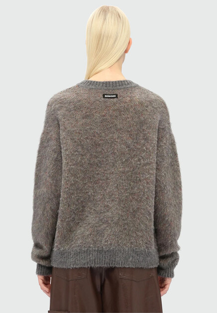 Джемпер MSGM  - Полиамид, Мохер, Акрил - цвет серый