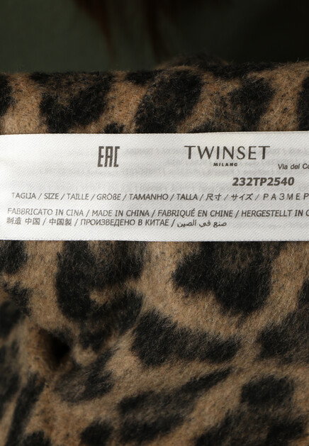 Двустороннее пальто из из смесовой шерсти TWINSET Milano - ИТАЛИЯ