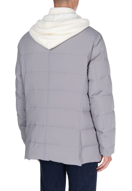 Комбинированный пуховик  BRUNELLO CUCINELLI