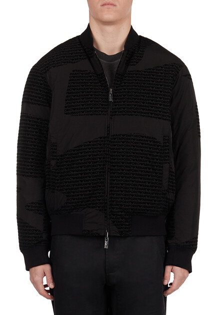 Пуховик EMPORIO ARMANI  - Полиамид - цвет черный