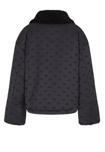 Куртка EMPORIO ARMANI  - Полиамид, Шерсть - цвет черный