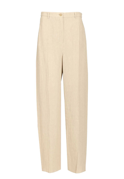 Брюки из смесового льна EMPORIO ARMANI