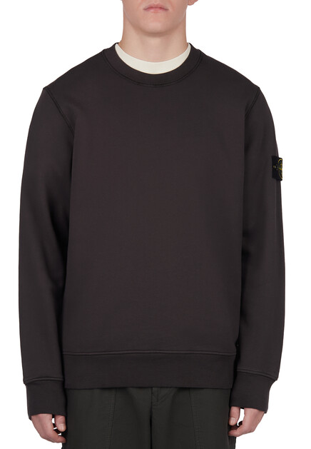 Свитшот STONE ISLAND  - Хлопок - цвет серый