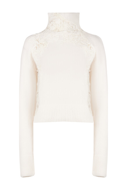 Свитер с кружевом ERMANNO SCERVINO
