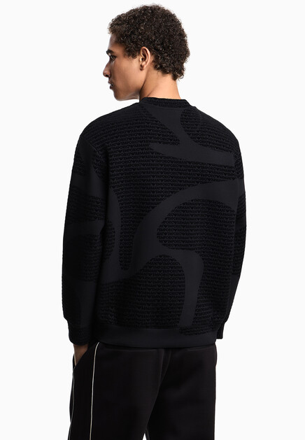 Толстовка EMPORIO ARMANI  - Хлопок - цвет черный