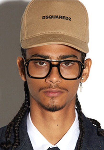 Бежевая бейсболка из натурального хлопка DSQUARED2