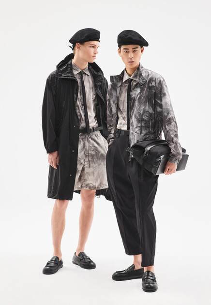 Шорты с кулиской на поясе EMPORIO ARMANI - ИТАЛИЯ