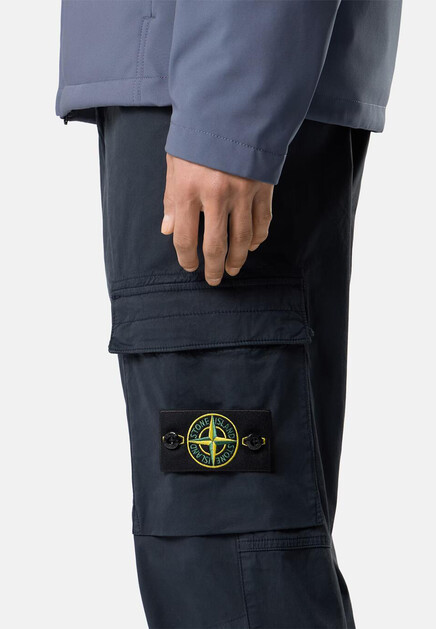 Брюки STONE ISLAND  - Хлопок - цвет синий