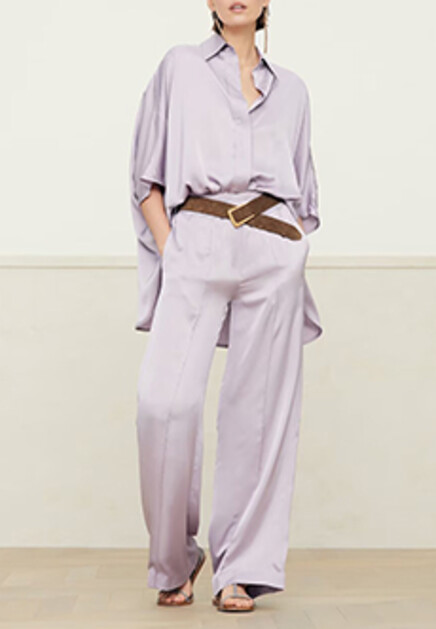 Широкие атласные брюки BRUNELLO CUCINELLI
