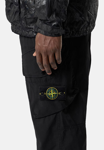 Брюки STONE ISLAND  - Хлопок - цвет черный