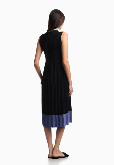 Платье EMPORIO ARMANI  - Вискоза, Полиамид - цвет черный
