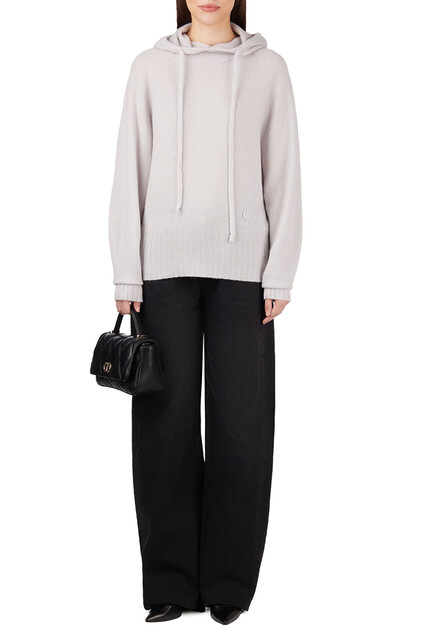 Трикотажное худи TWINSET Milano  - Шерсть
