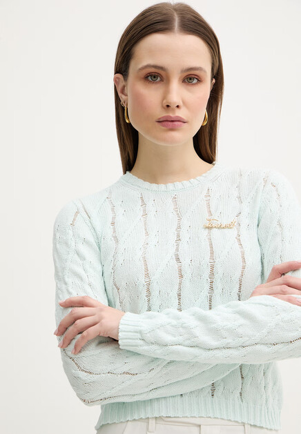 Джемпер TWINSET Milano  - Хлопок - цвет голубой