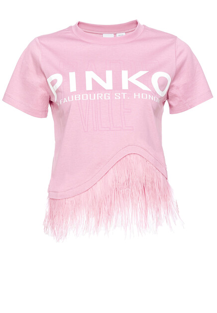 Футболка с плюмажем PINKO