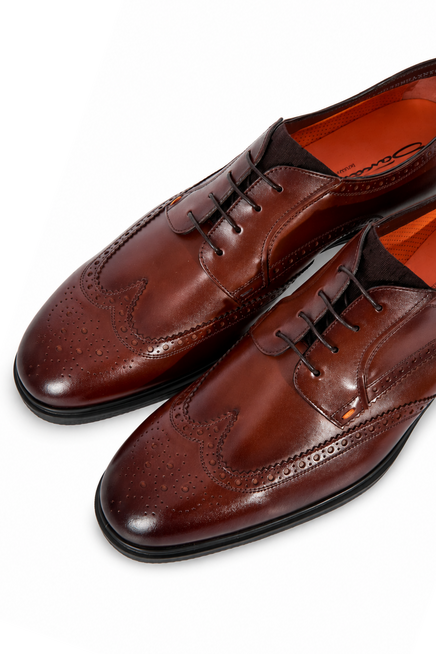 Туфли SANTONI  7 размера - цвет коричневый