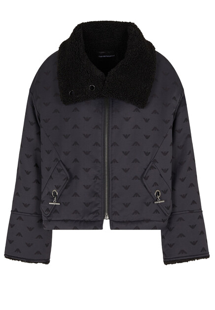 Куртка с меховым воротником EMPORIO ARMANI