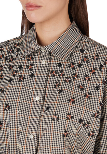 Рубашка с вышивкой MSGM