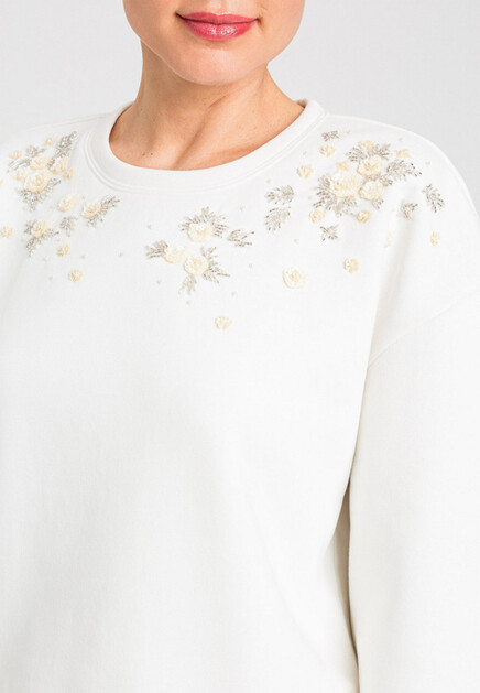 Свитшот TWINSET Milano  - Хлопок - цвет белый