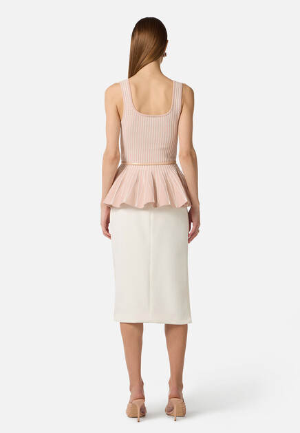 Топ ELISABETTA FRANCHI  - Вискоза, Полиамид - цвет розовый