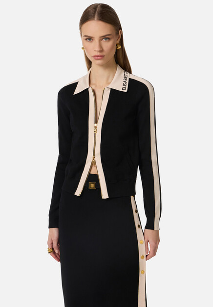 Кардиган ELISABETTA FRANCHI  - Вискоза - цвет черный