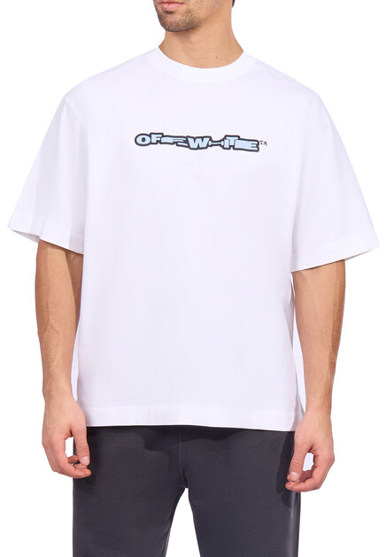 Футболка OFF-WHITE  - Хлопок - цвет белый