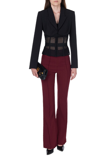 Жакет с сетчатыми вставками ELISABETTA FRANCHI