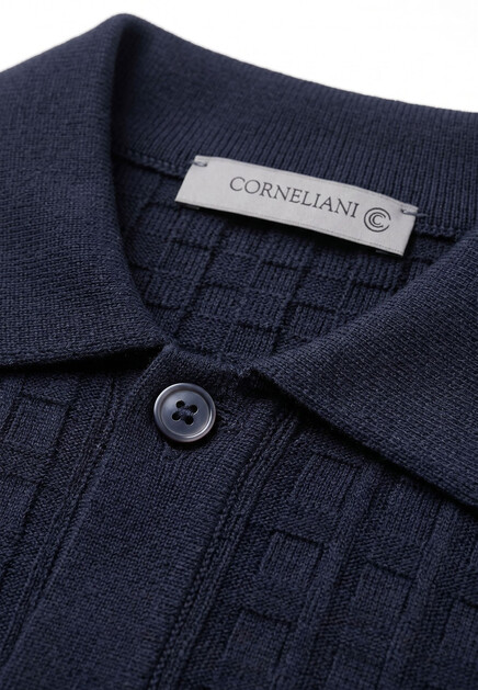 Поло CORNELIANI  48 размера - цвет синий