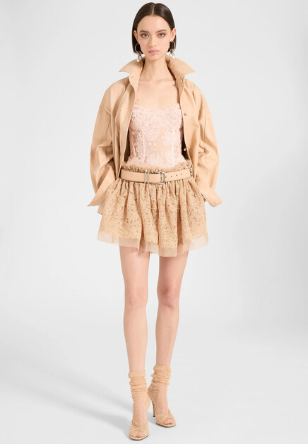 Мини-юбка с оборками ERMANNO SCERVINO - ИТАЛИЯ