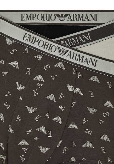 Комплект трусов EMPORIO ARMANI Underwear  - Хлопок - цвет черный