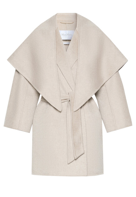 Кашемировое пальто с косынкой  MAX MARA