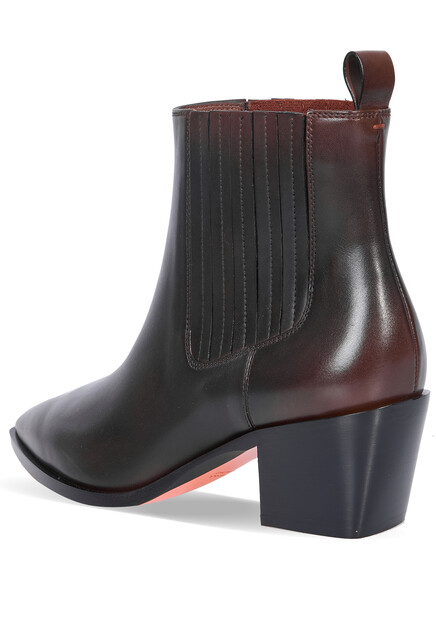 Полуботинки SANTONI  - Кожа - цвет коричневый