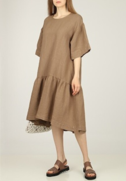 Платье изо льна свободного кроя CAPPELLINI BY PESERICO