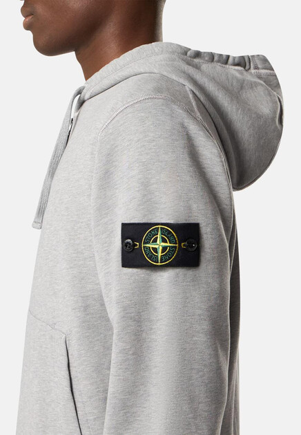 Толстовка STONE ISLAND  - Хлопок - цвет серый