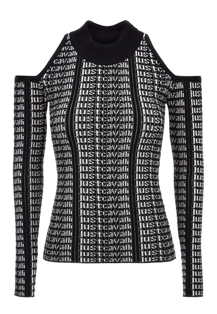Джемпер с открытыми плечами JUST CAVALLI