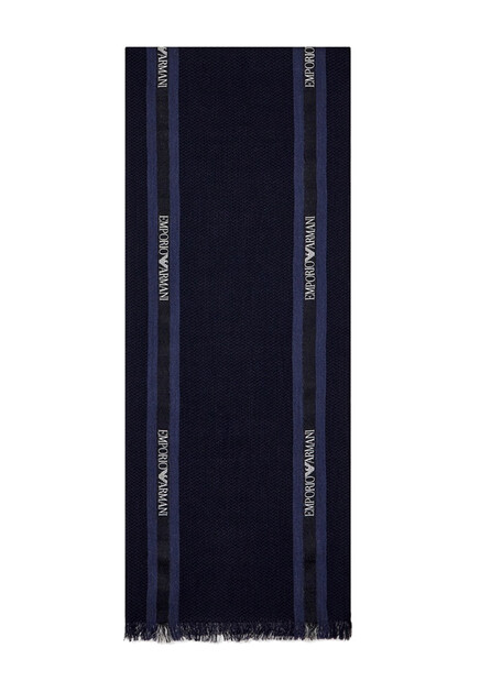 Шарф из шерсти и шелка EMPORIO ARMANI