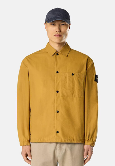 Рубашка STONE ISLAND  - Хлопок - цвет желтый