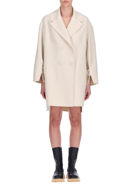 Асимметричное двубортное пальто ERMANNO SCERVINO