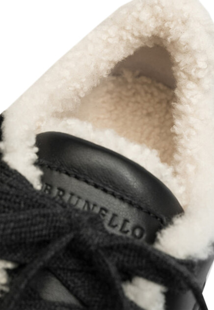 Кроссовки на меху BRUNELLO CUCINELLI