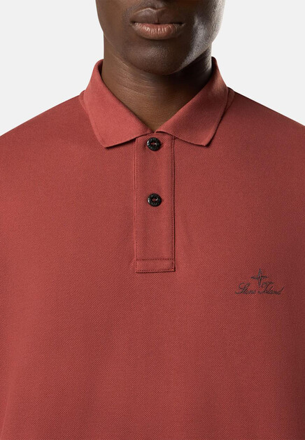 Поло STONE ISLAND  - Хлопок - цвет красный